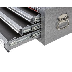 Gereedschapskist grijs 3 laden met quicklock Gereedschapskist grijs 3 laden met quicklock