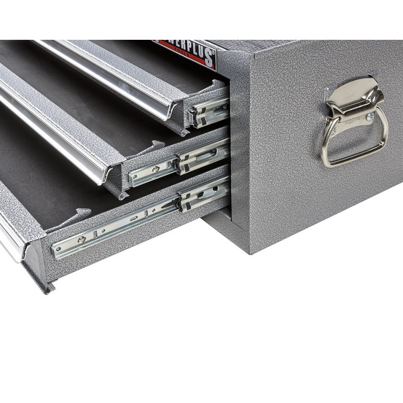 Gereedschapskist grijs 3 laden met quicklock Gereedschapskist grijs 3 laden met quicklock