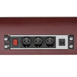 Powerframe met 3 stopcontacten en 2 usb oplaadpoorten Powerframe met 3 stopcontacten en 2 usb oplaadpoorten