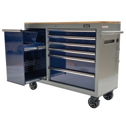 Gereedschapswagen – verrijdbare werkbank met 7 laden en gereedschapskast afm.117 x 46 x 94 cm