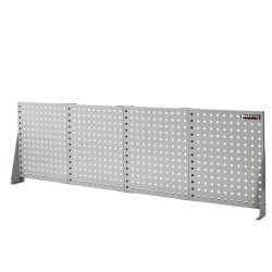 Werkbank met achterwand – Werkbank set 2 meter, kleur grijs.