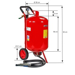 Mobiele zandstraalketel kopen ? Webshop Powerplustools.nl