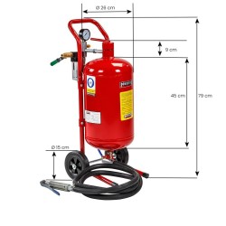 Sodastraalketel L - Soda stralen met mobiele straalketel