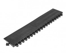 PVC oprijrand zwart 400 x 80 x 11,5 / 3,5 mm. voor kliktegel 1815 typ 1