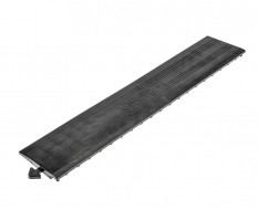PVC oprijrand zwart 400 x 80 x 11,5 / 3,5 mm. voor kliktegel 1815 typ 2