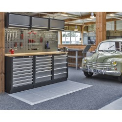 PVC hoekstuk 8 x 8 x 11,5 / 3,5 mm. voor kliktegel 1815 kleur grijs