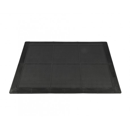 Antislip vloer mat – PVC werkplaatsmat – antivermoeidheidsmat, kleur zwart, afm. 136 x 96 x 1,2 cm.