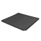 Antislip vloer mat – PVC werkplaatsmat – antivermoeidheidsmat, kleur zwart met geel, afm. 136 x 96 x 1,2 cm.