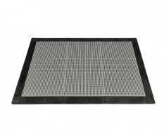 Antislip vloer mat – PVC werkplaatsmat – antivermoeidheidsmat, kleur grijs en zwart, afm. 136 x 96 x 1,2 cm.