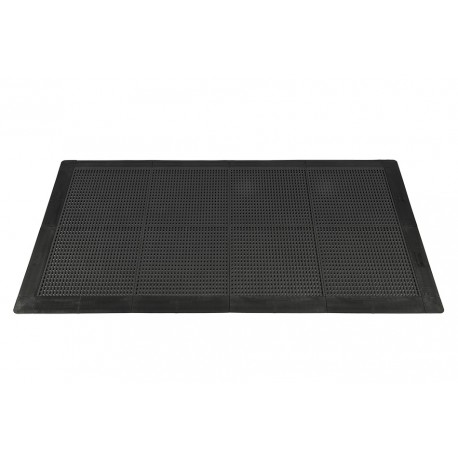 Antislip vloer mat – PVC werkplaatsmat – antivermoeidheidsmat, kleur zwart, afm. 176 x 96 cm