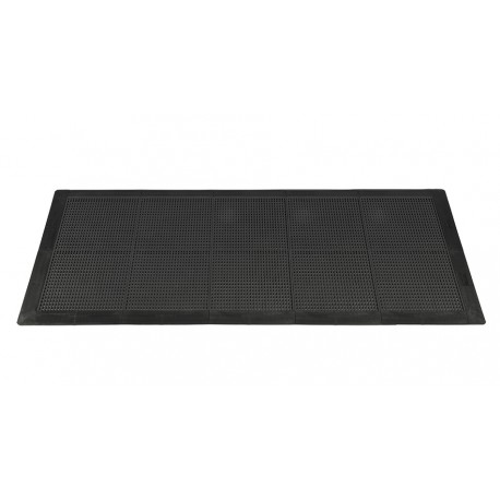 Antislip vloer mat – PVC werkplaatsmat – antivermoeidheidsmat, kleur zwart, afm. 216 x 96 cm