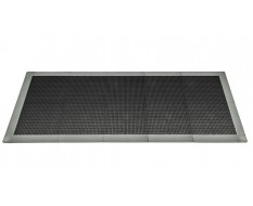 Antislip vloer mat – PVC werkplaatsmat – antivermoeidheidsmat, kleur zwart en grijs, afm. 216 x 96 cm