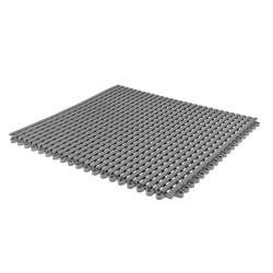 Antislip vloer mat – PVC werkplaatsmat – antivermoeidheidsmat, kleur grijs en geel, afm. 216 x 96 cm
