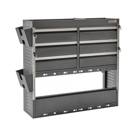 Bedrijfswageninrichting – universele inbouw kast voor bestelwagen – bestelbus 113 x 33 x 112 cm.