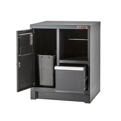 Complete werkplaatsinrichting mat zwart, werkbank + hardhouten blad, gereedschapskast, 6 laden, 288 x 200 cm Complete werkplaatsinrichting mat zwart, werkbank + hardhouten blad, gereedschapskast, 6 laden, 288 x 200 cm