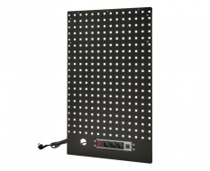 Gereedschapsbord zwart 61,4 x 105,2 cm x 2,4 cm. met 3 x stopcontact en 2 x USB poort voor Heavy Duty werkbankserie