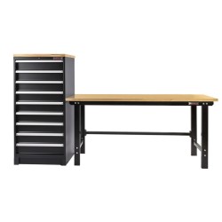 Professionele gereedschapskast – werkplaatskast 155 cm. hoog met 9 laden. Professionele gereedschapskast – werkplaatskast 155 cm. hoog met 9 laden.