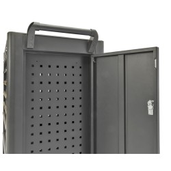 Professionele gereedschapswagen met 7 lades, 5 laden gevuld met gereedschap in foam inleg Professionele gereedschapswagen met 7 lades, 5 laden gevuld met gereedschap in foam inleg