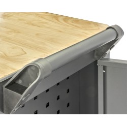 Professionele gereedschapswagen met 7 lades, 5 laden gevuld met gereedschap in foam inleg Professionele gereedschapswagen met 7 lades, 5 laden gevuld met gereedschap in foam inleg