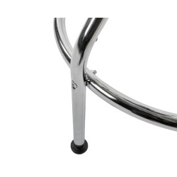 In hoogte verstelbare barkruk – gitaarkruk  74 - 86 cm met voetsteun.