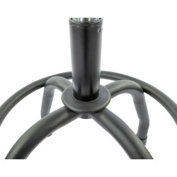 In hoogte verstelbare barkruk – gitaarkruk 60 - 67 cm met voetsteun en rugleuning. In hoogte verstelbare barkruk – gitaarkruk 60 - 67 cm met voetsteun en rugleuning.