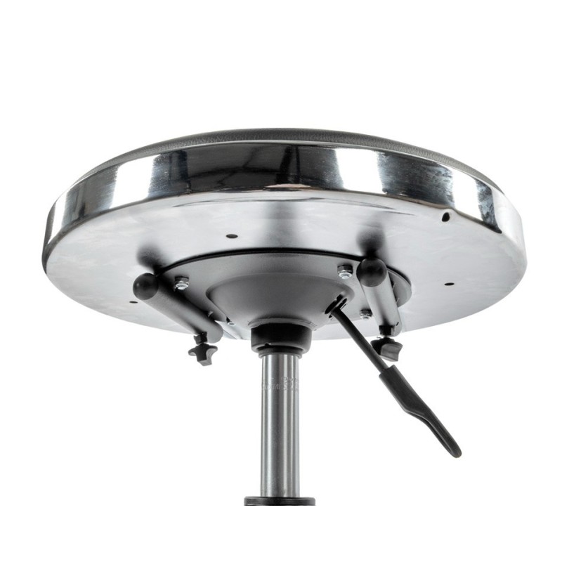 In hoogte verstelbare barkruk – gitaarkruk 60 - 67 cm met voetsteun en rugleuning. In hoogte verstelbare barkruk – gitaarkruk 60 - 67 cm met voetsteun en rugleuning.