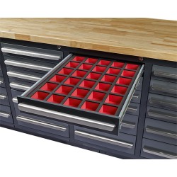Foam inlay – EVA schuimmat 45 x 58 cm - vakverdeling voor werkbank met laden – 30 vakken Foam inlay – EVA schuimmat 45 x 58 cm - vakverdeling voor werkbank met laden – 30 vakken