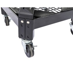 Werkplaatskruk op 4 wielen – verrijdbare garage kruk - in hoogte verstelbaar. Werkplaatskruk op 4 wielen – verrijdbare garage kruk - in hoogte verstelbaar.