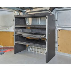Inbouwkast voor bedrijfswagen en bestelwagen, bedrijfswageninrichting 113 x 45 x 117 cm