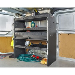 Inbouwkast voor bedrijfswagen en bestelwagen, bedrijfswageninrichting 113 x 45 x 117 cm