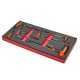 Zesdelige T- Torx set met kunststof handvat in soft foam module - Torx T sleutel.