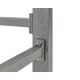 Werkbank grijs 150 cm met hardhouten blad en gereedschapsbord - grijs