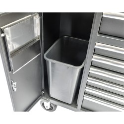Verrijdbare werkbank – Gereedschapswagen 168 x 46 x 103 cm. met 220 V en USB