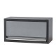 Werkbank set met hardhouten blad, gereedschapskast, gereedschapsbord matzwart - 5 laden - 136 x 46 x 94,5 / 199,5 cm