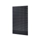 Werkbank set met hardhouten blad, gereedschapskast, gereedschapsbord matzwart - 5 laden - 136 x 46 x 94,5 / 199,5 cm