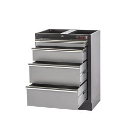 Werkbank set, gereedschapswand matzwart, 3 x hangkast en 11 laden - 204 x 46 x 200 cm werkplaatsinrichting Werkbank set, gereedschapswand matzwart, 3 x hangkast en 11 laden - 204 x 46 x 200 cm werkplaatsinrichting