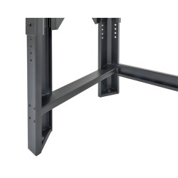 In hoogte verstelbare werkbank 200 cm. met lakschade In hoogte verstelbare werkbank 200 cm. met lakschade