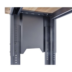 In hoogte verstelbare werkbank 200 cm. met lakschade In hoogte verstelbare werkbank 200 cm. met lakschade