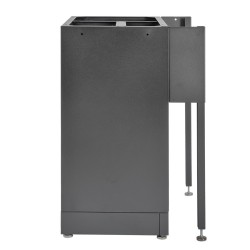 Gereedschapskasten set wandlengte 68 cm. metaal omkleed werkblad, 7 laden kast, hangkast, gereedschapsbord matzwart .