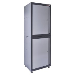 Hoge werkplaatskast – gereedschapskast met twee deuren Hoge werkplaatskast – gereedschapskast met twee deuren