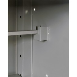 Hoge werkplaatskast – gereedschapskast met twee deuren Hoge werkplaatskast – gereedschapskast met twee deuren