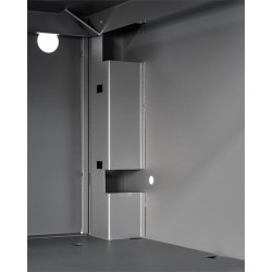 Hoge werkplaatskast – gereedschapskast met twee deuren Hoge werkplaatskast – gereedschapskast met twee deuren