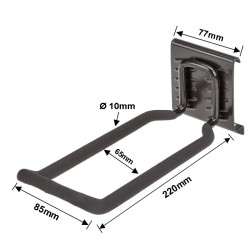 Wandhaak 24 x 8.5 x 9 cm. tuingereedschap ophangen - opbergen - opbergsysteem - ophangsysteem aan de muur. Wandhaak 24 x 8.5 x 9 cm. tuingereedschap ophangen - opbergen - opbergsysteem - ophangsysteem aan de muur.