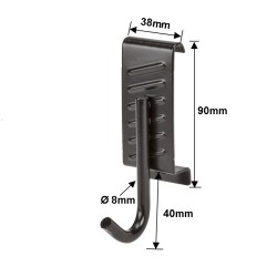 Wandhaak kort voor tuingereedschap kopen. Webshop Powerplustools.nl Wandhaak kort voor tuingereedschap kopen. Webshop Powerplustools.nl