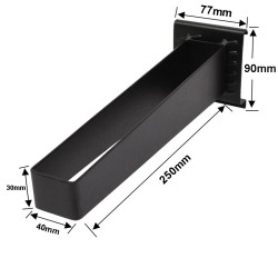 Bezemhaak 25 x 4 cm. bezem ophangen – ophangsysteem