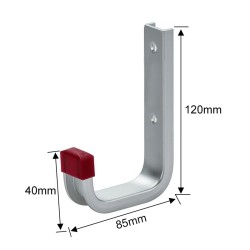 Aluminium ophangbeugel 120 x 85 mm Aluminium ophangbeugel 120 x 85 mm
