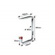 Stalen Plafondhaak – Plafondbeugel - ophangbeugel 255 x 150 x 150 x Ø 18 mm