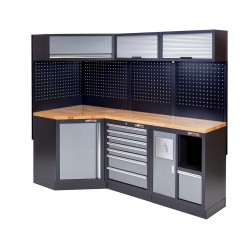 Gereedschapsbord zwart 105 x 80 cm. voor hoekstuk garageserie