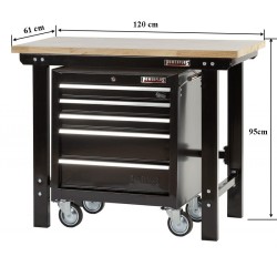 Werkbank met gereedschapswagen online kopen. Webshop Powerplustools.nl