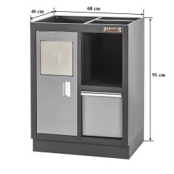 Werkplaatskast met afvalbak 68 x 46 x 91 cm